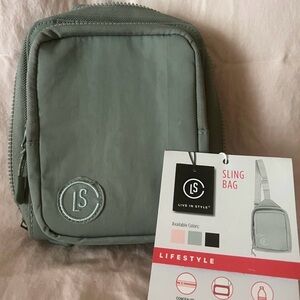 Rare Sage Green Aldi Sling Bag NWT